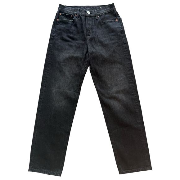 AMERICAN EAGLE BLACK WASH 90'S BOYFRIEND JEANS SIZE 2 NWOT - Picture 1 of 7